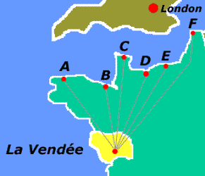 Channel ferry ports in France